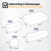 1x Drawer Organiser Set, Storage Box, One-Piece Separation System, Adjustable,