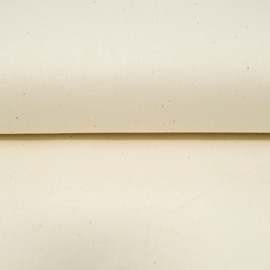 ROC-lon 47/48" 100% Cotton Nature Premium Quality Muslin Unbleached, Cut by Yard, Off-White