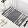 Nazapher Grey Bath Mat and Bathroom Rug Set - Soft
