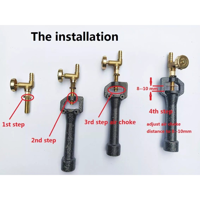 LSMIITTH Propane Forge Gas Burner Casting Blacksmith Knife Making Raku