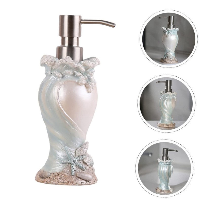 FUNOMOCYA Style Soap Dispenser Refillable Shell Pump Bottle for Liquid