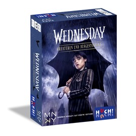 HUCH!, Wednesday Creatures and Outcasts, Board Game, Exciting Card Game with Special Effects, for 2-6 Players from 8 Years