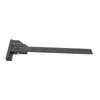 Multifunction Woodworking Ruler Aluminum Alloy T Shaped Black Measuring Marking