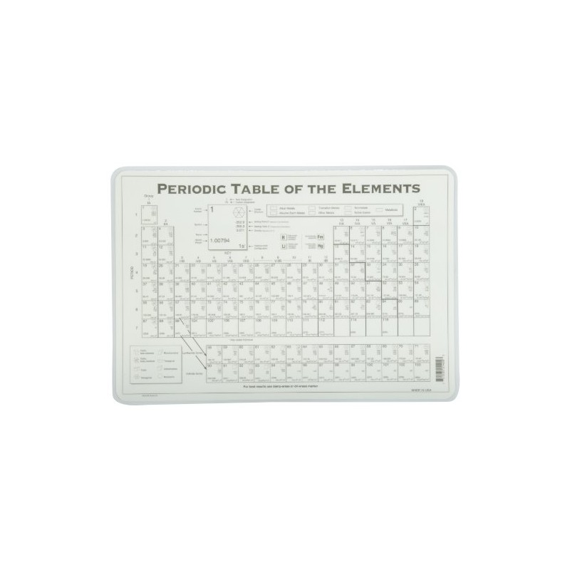 Painless Learning Periodic Table Placemat, 1 Count (Pack of 1)