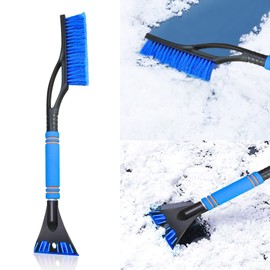 Mearo Snow Brush for Car, Snow Shovel, 25 Inch 2 in 1 Snow Brush and Detachable Ice Scraper with Ergonomic Foam Grip for Windshield Snow Ice Removal, Car Accessories Universal for Car SUV Truck (Blue)