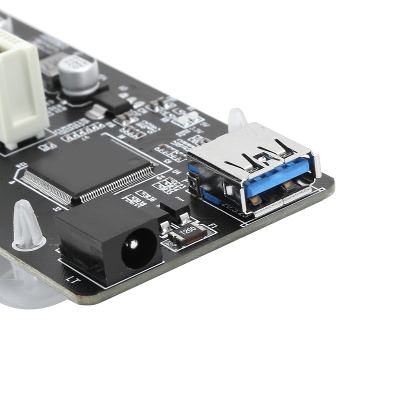 PCIE to Dual PCI Adapter Resin Riser Expansion Card with