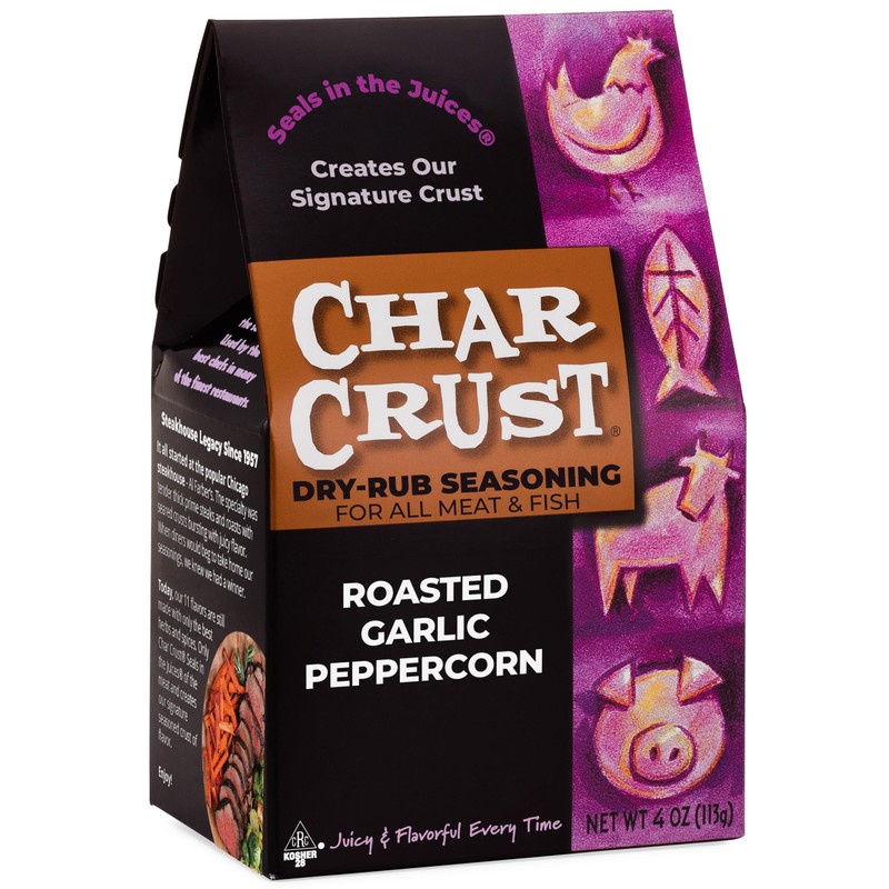 Char Crust Dry-Rub Seasonings Roasted Garlic Peppercorn | All-in-one seasonings