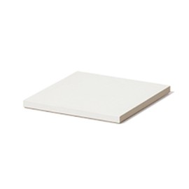 soil D347 WH Diatomaceous Earth Coasters, Large Square, Set of 2, Same Color, White