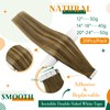 Easyouth Human Hair Extensions Tape in Ombre Hair Tape in