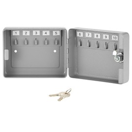 Xcase: Mini Steel Key Cabinet for 10 with Security Lock (Key Safe Wall Key Box)