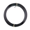 Alambre de aluminio esmaltado negro, calibre 18, 61 m