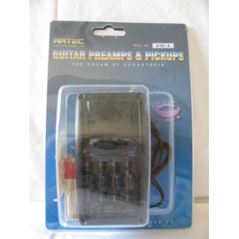 AXL PG-824 Acoustic Guitar Pickup System with Pre-Amp, 3-Band EQ, Black