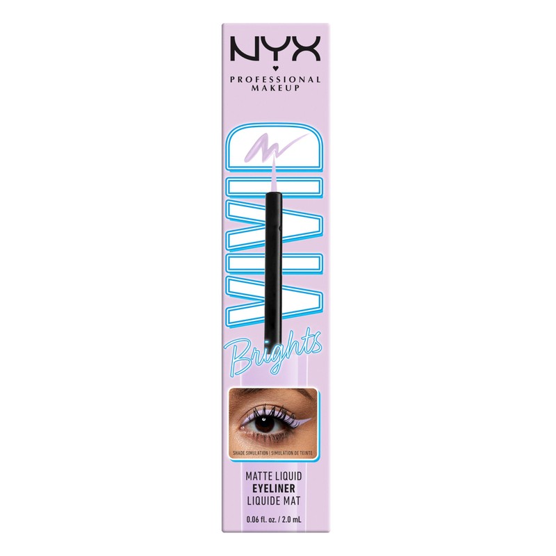 NYX PROFESSIONAL MAKEUP Vivid Brights Liquid Liner, Smear-Resistant Eyeliner with