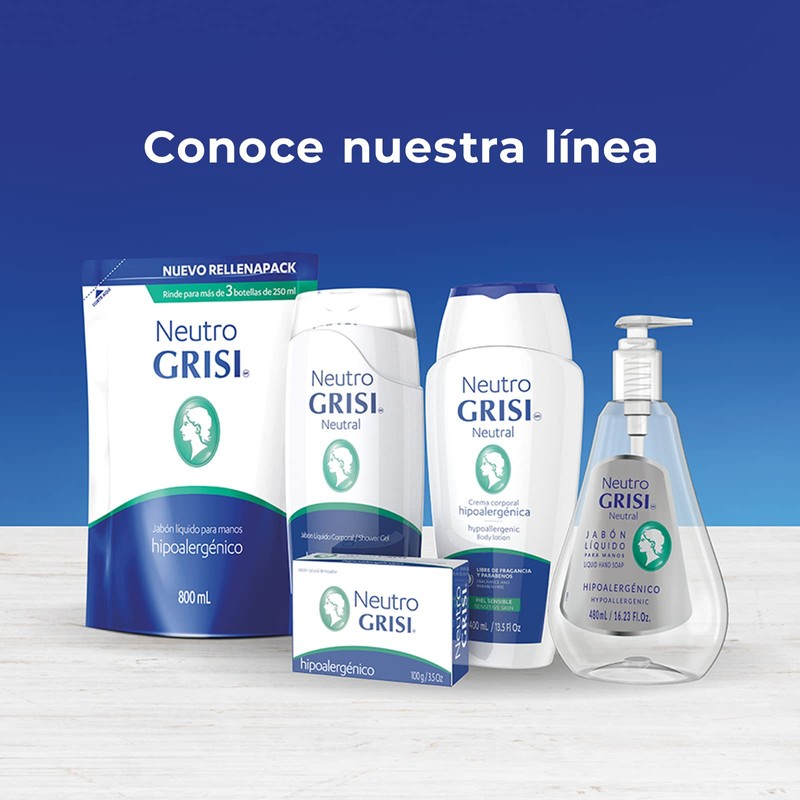 Crema corporal Grisi Neutro hipoalergénica 400 ml