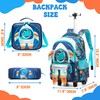 Inprof Kids Rolling Backpack with Wheels for Boys Elementary Students