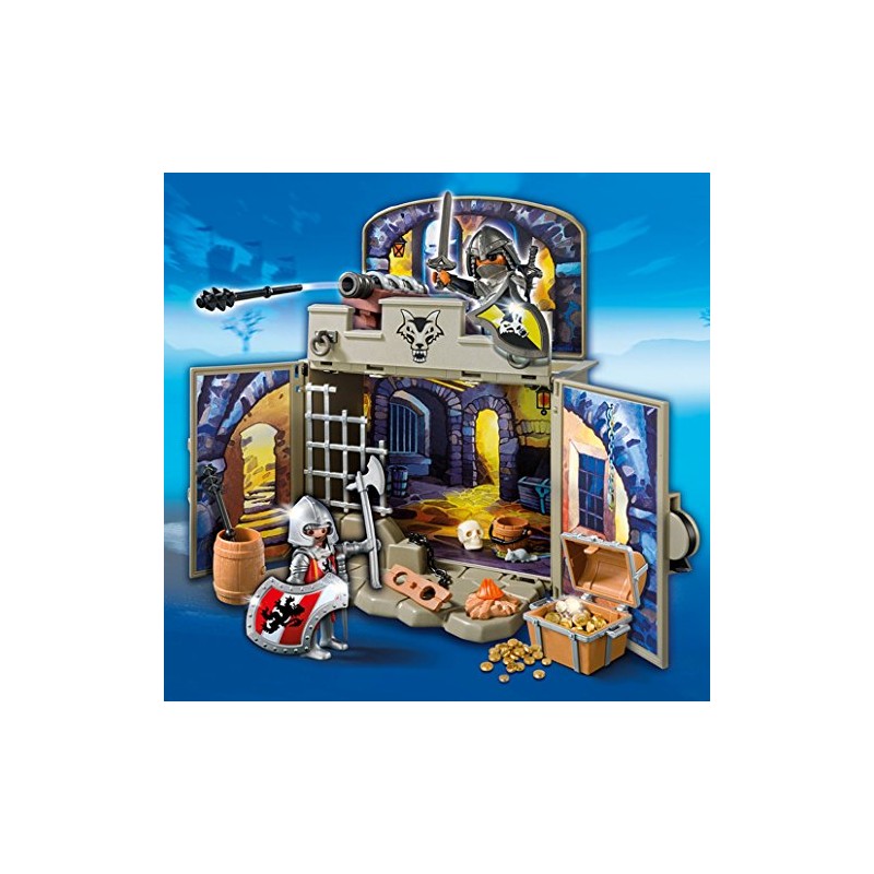 Playmobil Knights' Treasure Play Box Building Set - 89 Pieces