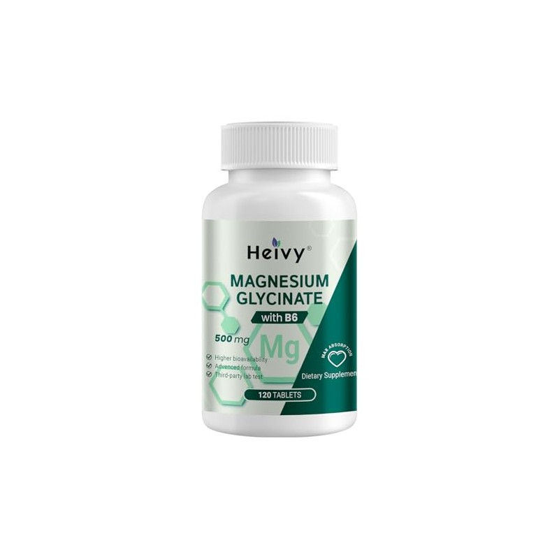 Heivy Magnesium GLYCINATE with B6 120 ct