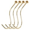 2 Set 4pcs Copper Billiards Snooker Pool Table Edge Hook