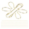 Yosoo 100Pcs Gold Metal Paper Clips, Cute Flower Shape, Anti