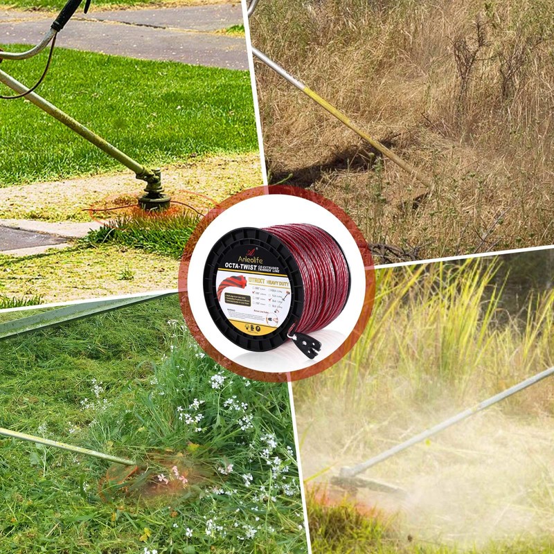 A ANLEOLIFE 1-Pound Heavy Duty Octa-Twist .120-Inch-by-217-ft Trimmer Line Donut,OTRIXT
