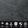 AULIGET 40-Piece Black Slate Peel and Stick Backsplash Wall Tiles,