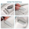KEMUZ Toilet Seat Buffer Set, 4 Pieces Rubber Buffer Toilet