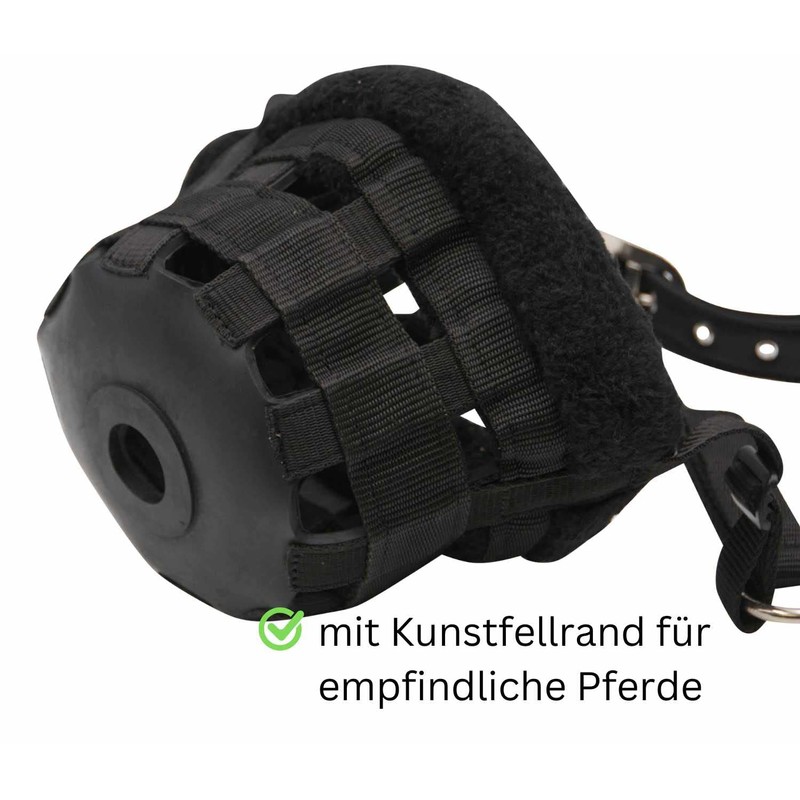 Amesbichler Reitsport HorseGuard Muzzle Feeding Brake for Horses with Teddy