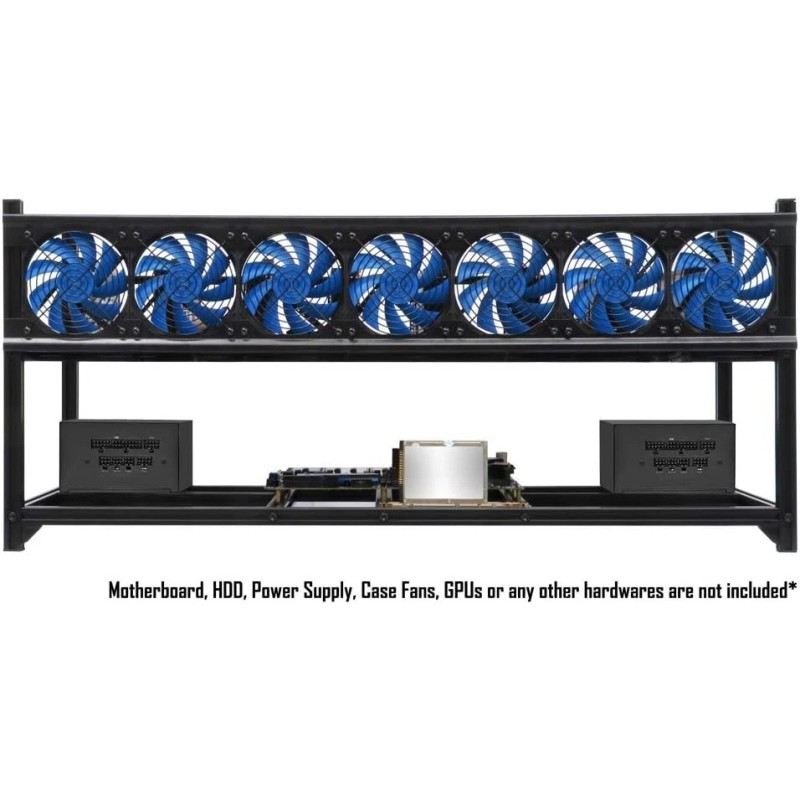 Kingwin Miner Rig Case W8 GPU Mining Stackable Frame Expert