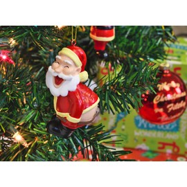 Tree Buddees Funny Mooning Santa Claus Christmas Tree Ornament