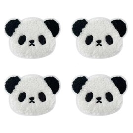 Patch Applique Iron on Cute Panda Set of 4 Embroidered Cute Stand Out Children Children Animals Panda Kindergarten Entry