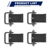 NAUTYKIKS 4 Pack Dump Trailer Hinges Weld On Heavy Duty