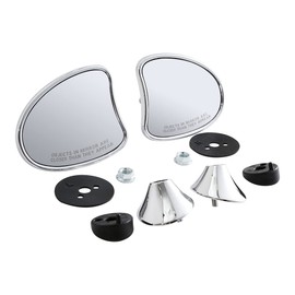 TCT-MOTORPARTS Rear View Mirror Rearview Mirror For Harley Touring Batwing Fairing Street Glide Chrome 2014-2023 2015 2016 2017 2018