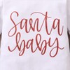 Mameluco de Navidad para bebé niña recién nacida, Blanco, 3-6