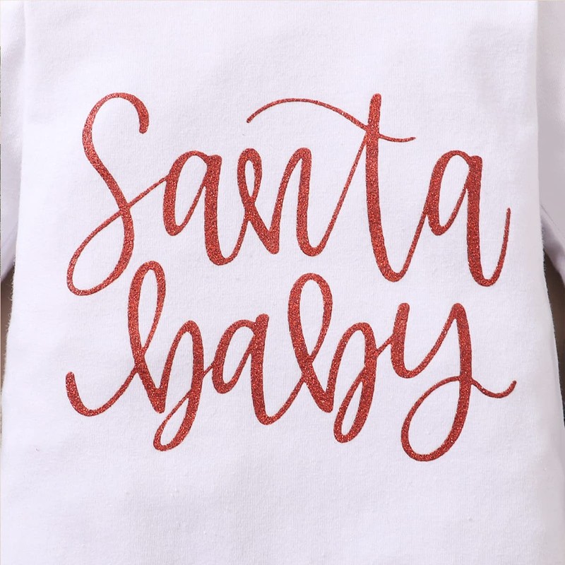Mameluco de Navidad para bebé niña recién nacida, Blanco, 3-6
