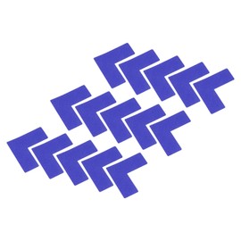 PATIKIL 5s Location Marking Corner 2x2x0.8 Inch 25 Pack L Shaped Floor Marker for Office Table Top, Desk, Warehouse Floor, Blue