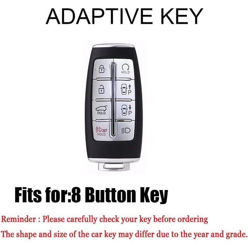 TECART Key Fob Cover Fit for Genesis GV80 GV90 G70