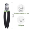 Hog Ring Pliers Kit with 300 Pcs 3/4" Hog Rings