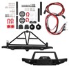 1/10 RC Metal Front Rear Bumper with LED Light Kit