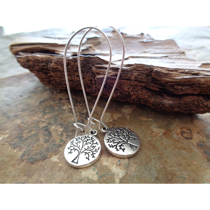 ✿ Ethnic forest tree of life disc ✿ long hook