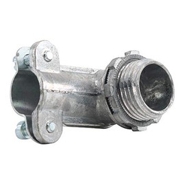 Bridgeport 801-DC2 MC Flex Conduit Connector, 90-Degree, 3/8-Inch, (25-Pack)