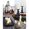 12 Pcs Ivory Flameless Candles Flat Top LED Candles with