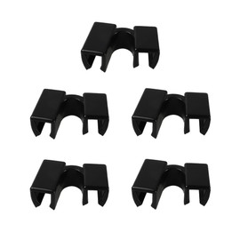 esahpss 5 Pairs Reusable Chopstick Helpers, Non-Slip Chopstick Helpers - Adult Training Chopsticks with Replaceable, Heat-Resistant Alloy Holders and Clips (Black)