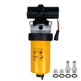 87802202 87802238 12V Fuel Pump Filter Compatible with New Holland LS180 LS190 LX865 LX885 LX985 2550 HW300 HW320 555E 575E 655E 675E Replace 87801995 87801794 87802203