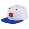 Dinosaur in a Heart Hip-Hop Snapback Hat Embroidered Baseball Cap