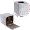 BTSKY Square PU Leather Tissue Box Cover - Stylish Cube