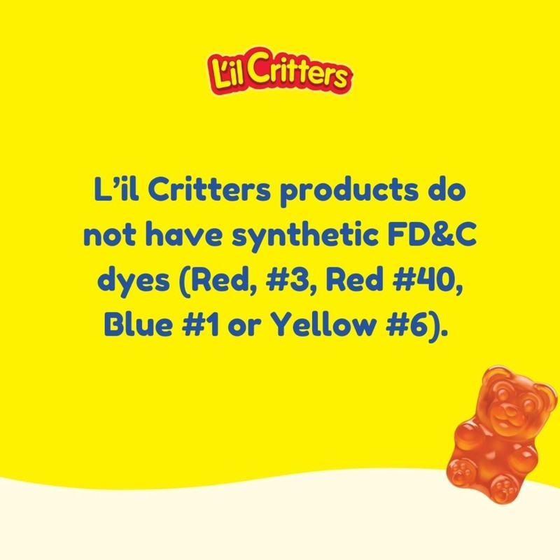 L’il Critters Calcium + D3 Daily Gummy Supplement for Kids,