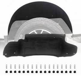 Rear Wheel Well Guards Compatible with F150 2021 2022 2023 2024 Upgraded Rear Wheel Arch Liners 2pcs