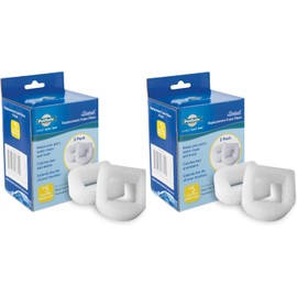 PetSafe Drinkwell Replacement Foam Filters Compatible Ceramic and Stainless Steel Pet Fountains, for Water Dispensers for Dog, 2 Count Pack - PAC00-13711, White (Pack of 2)