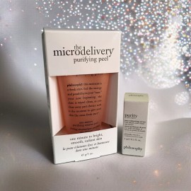 Philosophy The Microdelivery Purifying Peel 3oz and Pore Minimizing Serum Sample
