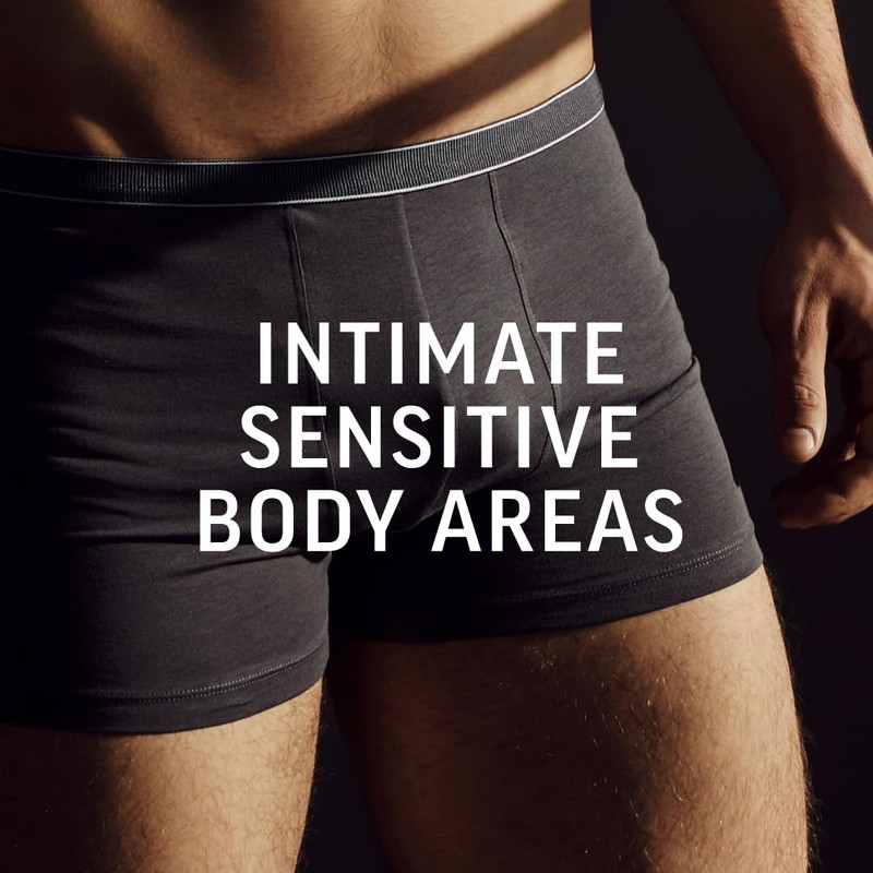 Veet Men Intimate Hair Removal Kit, with Aftercare Balm, Sensitive,